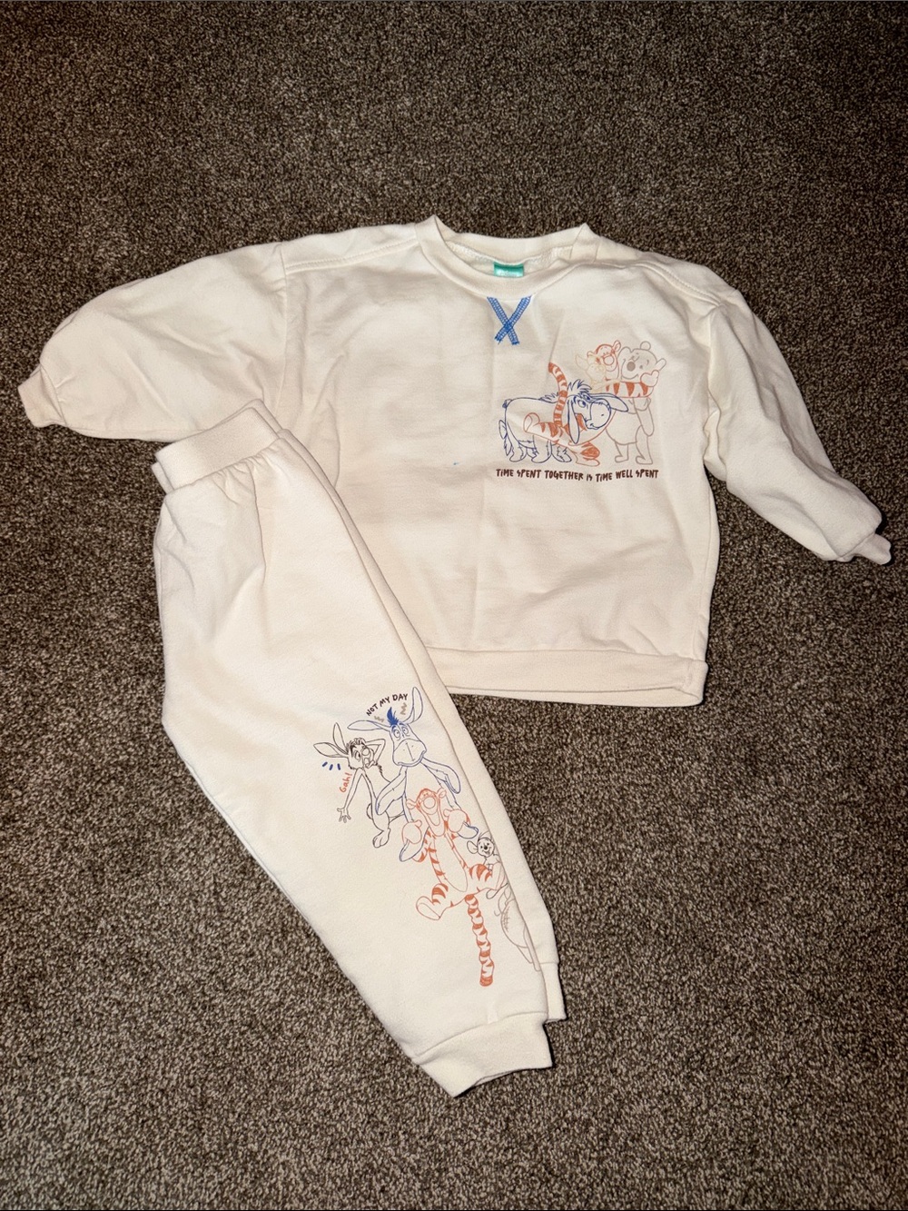 Disney Cream Tigger & Friends Cozy Matching Set